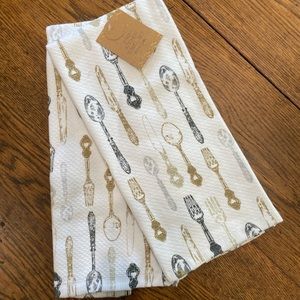Farmhouse Kitchen Towels, Antique Utensils Kitchen Towels, Knives Forks & Spoons